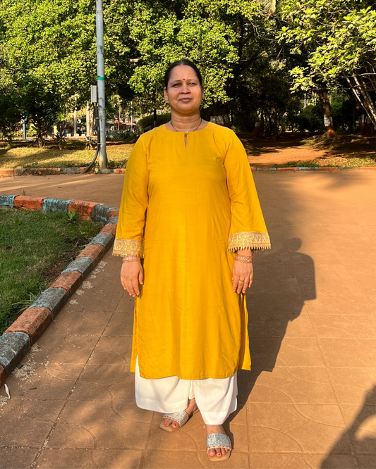 Chandni Rayon Slub Kurta